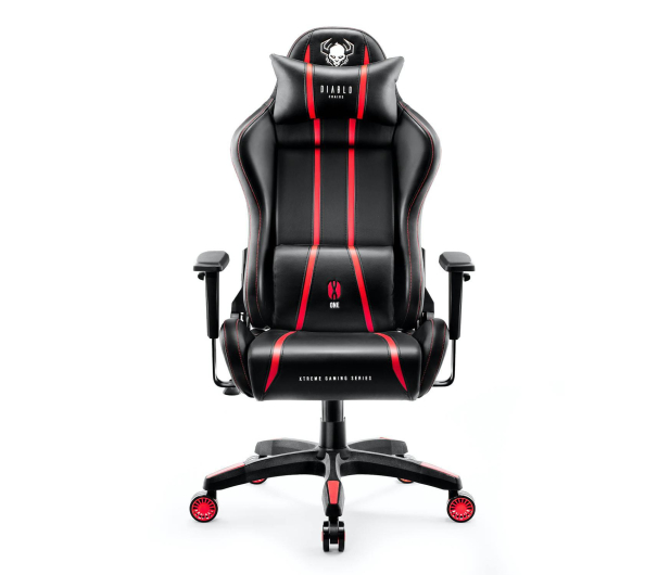 Diablo Chairs X-One 2.0 Small Czarno-czerwony - 1208647 - zdjęcie